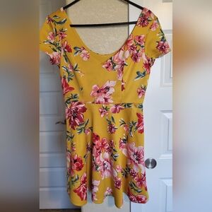 Trixxi Yellow Floral Dress